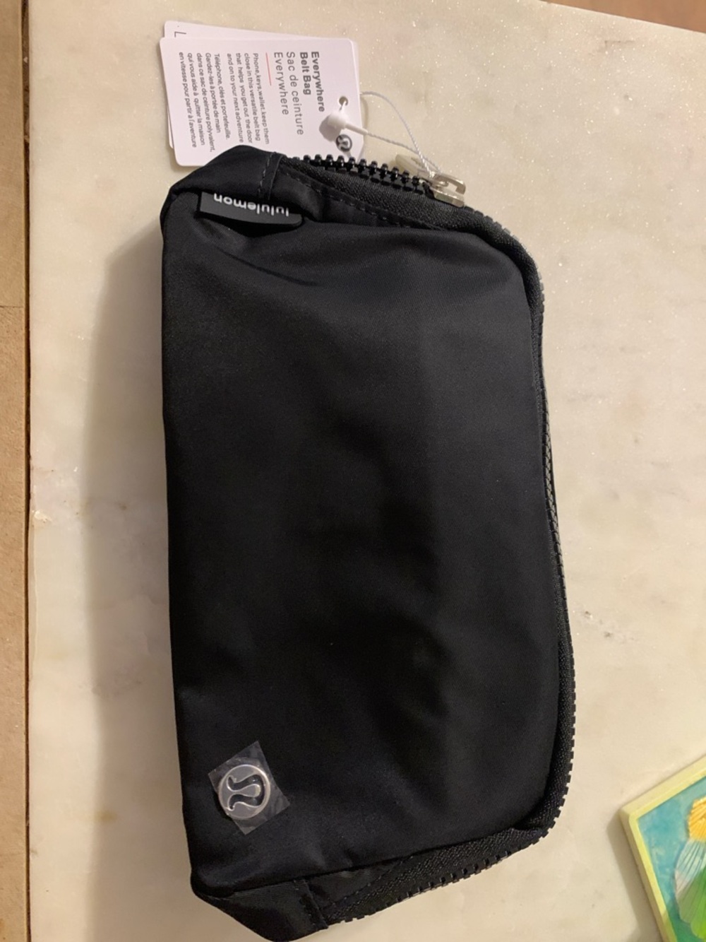 lululemon Black Everywhere Belt Bag Tag